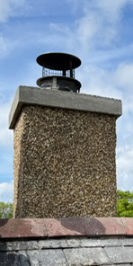 chimney on top of a roof